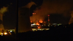 Wybuch i pożar w elektrowni Turów