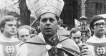 07.07.1981 r. - metropolita gnieźnieński i warszawski, ks. arcybiskup Józef Glemp podczas ceremonii ingresu w archikatedrze św. Jana Chrzciciela w Warszawie.