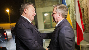 Komorowski i Janukowycz spotkali się w Wiśle<br />
