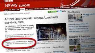 "Polski obóz koncentracyjny" w BBC